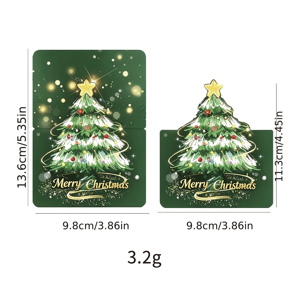 12-Pack 3D Pop-Up Christmas Cards with Envelopes – Handmade Holiday Greeting Cards Babs