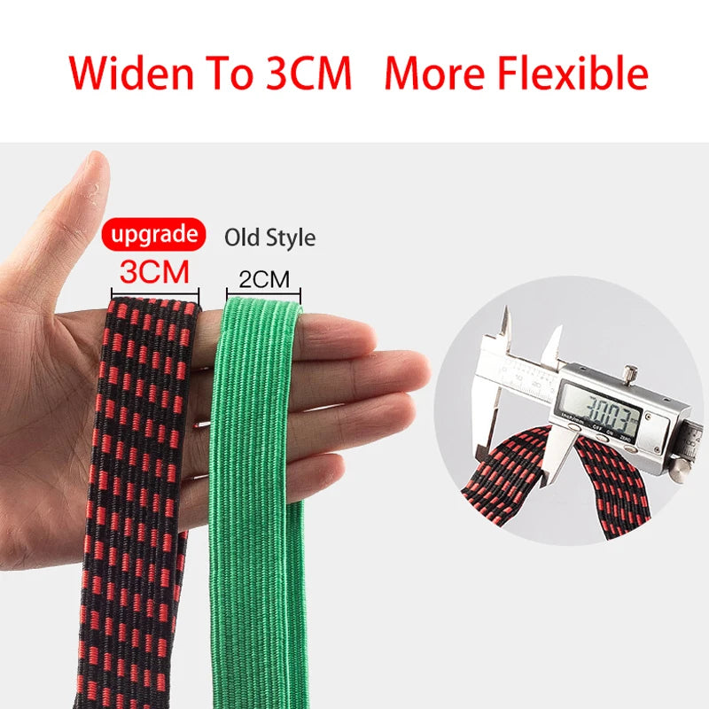 Elastic Bungee Cord Strap with Hooks – Bike & Luggage Tie Down Bungee Cord Strap Babs