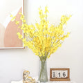 Yellow Artificial Cherry Blossom Bouquet – Wedding & Home Decor Artificial Flower Bouquet Babs Yellow Long