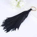 PU Leather Tassel Keychain – Women's Handbag & Car Keyring Tassel Keychain Babs black