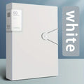 A4 60-Pocket Transparent File Folder – Heavy-Duty PP Material File Folder Babs White - 60 pages