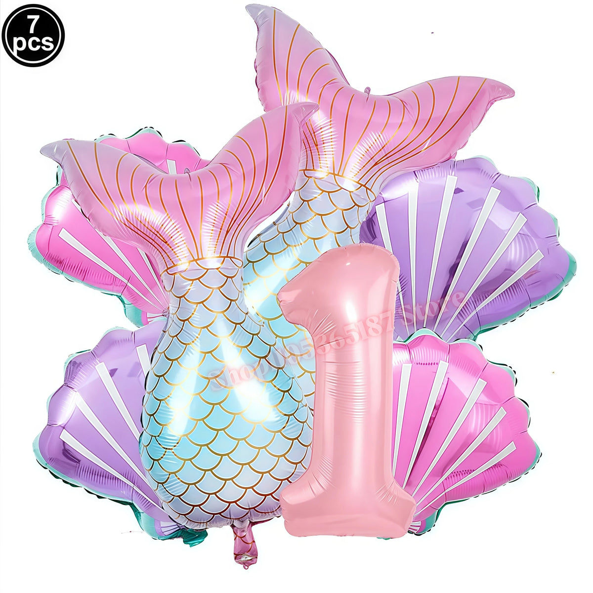 Mermaid Birthday Party Decorations Set – Plates, Cups & More Party Decoration Set Babs Balloons set-1 others