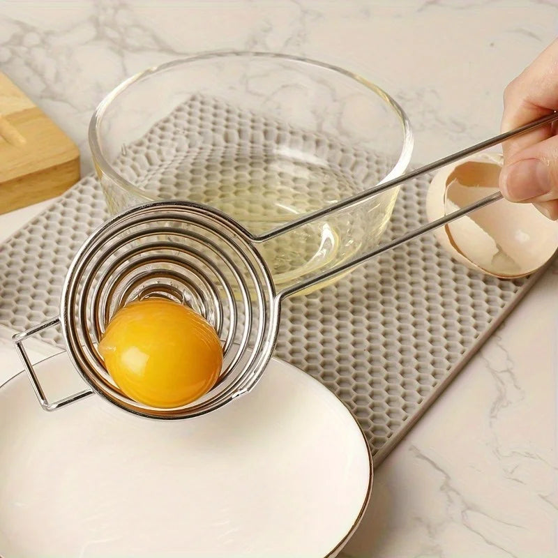 Stainless Steel Egg Separator – Yolk & White Divider Tool Egg Separator Tool Babs