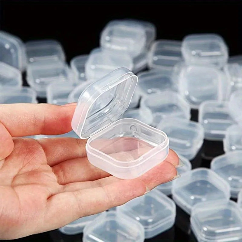 30Pcs Mini Clear Plastic Storage Boxes with Lids | Organizer Mini Storage Boxes Babs