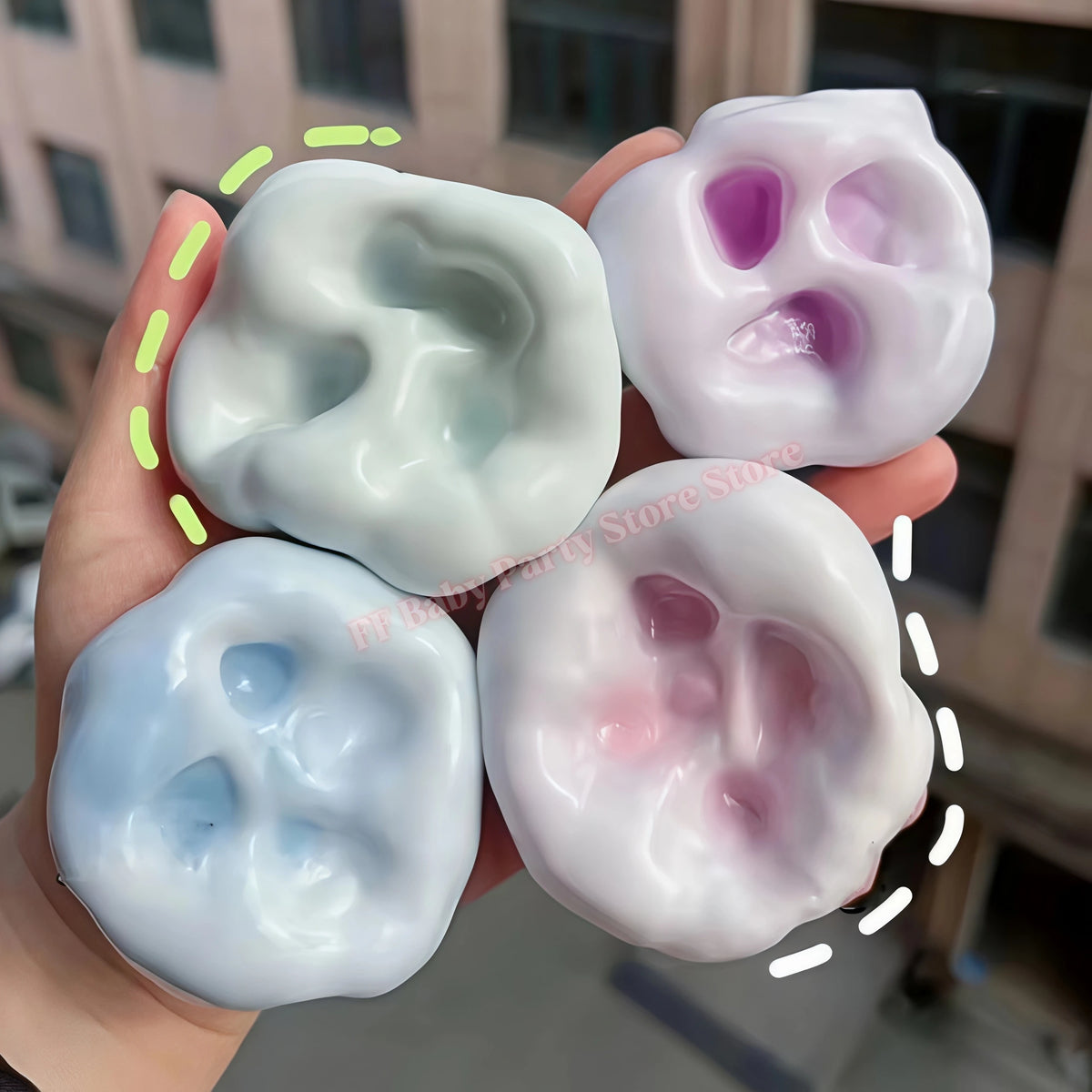 Squishy Ice Skin Jelly Ball Fidget Squeeze Toy – Kids & Adults Fidget Squeeze Toy Babs