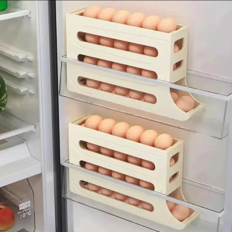 Refrigerator Egg Storage Box – Stackable Kitchen Organizer Egg Storage Organizer Babs