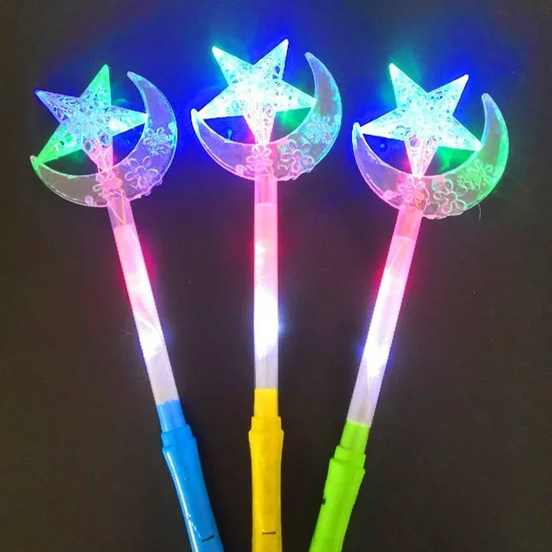 12pc LED Light-Up Magic Wands | Party Favors Kids & Adults LED Party Wands Babs