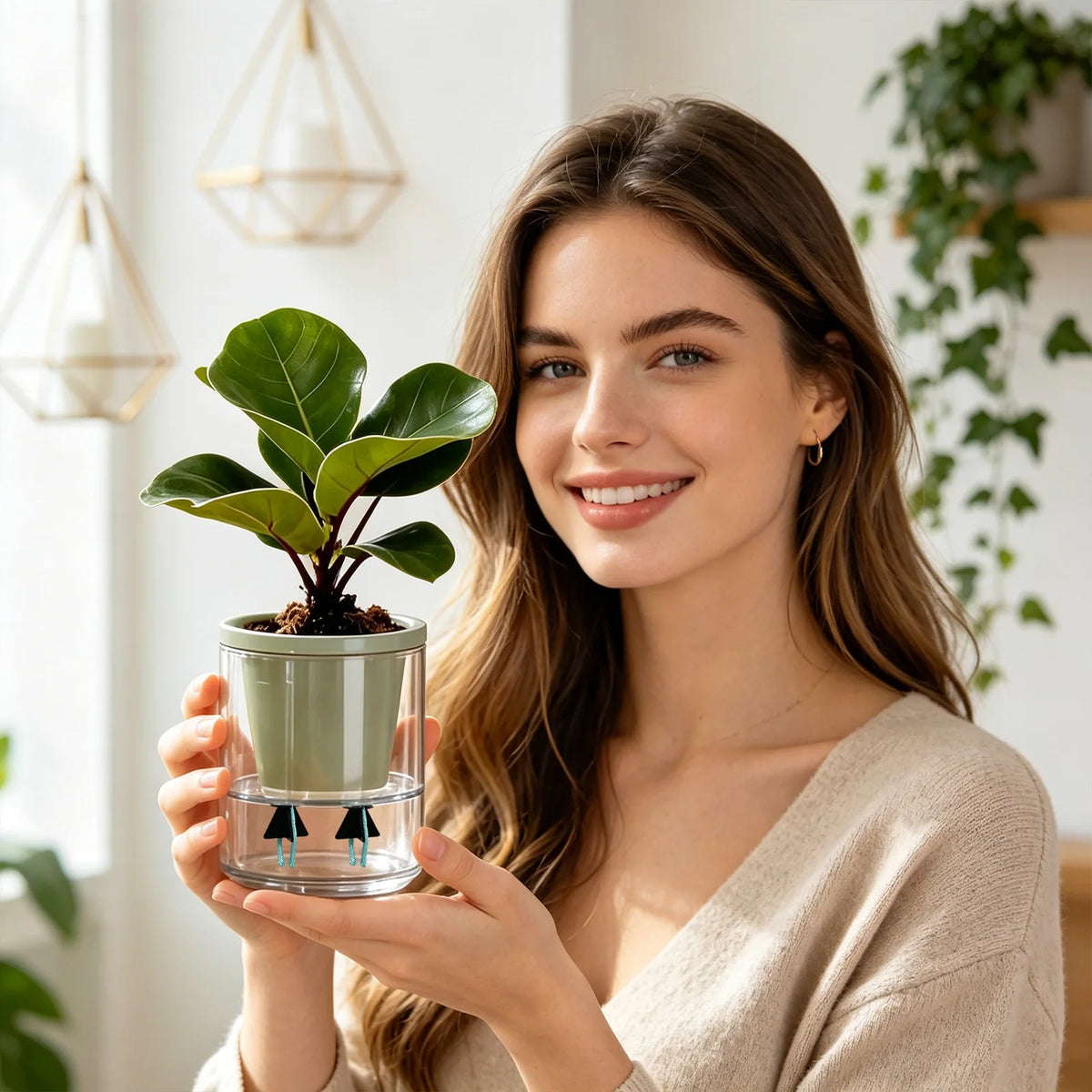 Self-Watering Plant Spikes 8Pcs – Automatic Indoor Plant Waterer Plant Watering Spikes Babs