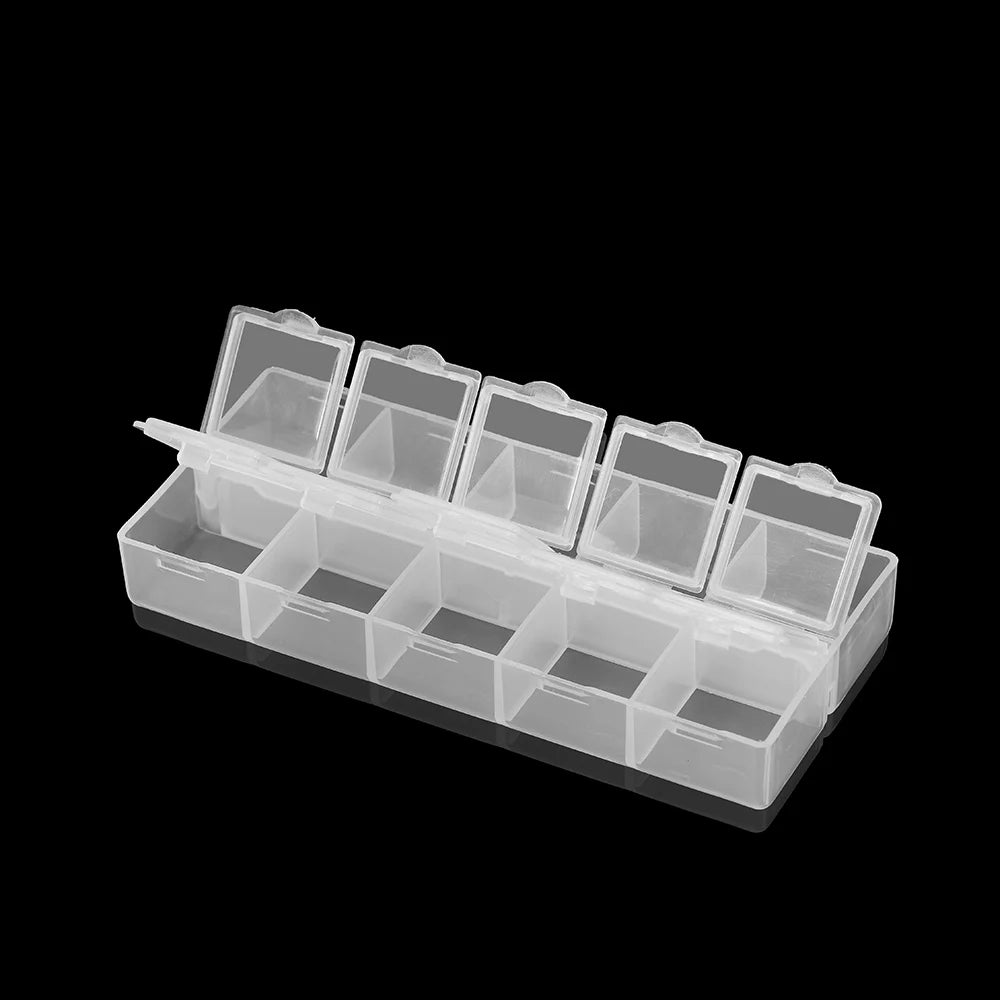 10-Grid Jewelry Organizer Box – Beads & Craft Storage Case Jewelry Storage Box Babs