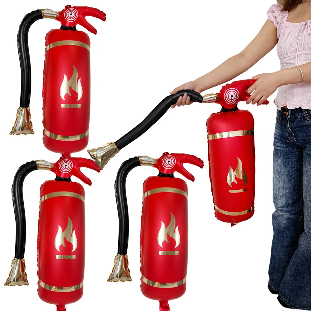 Fire Truck Inflatable Foil Balloons – 3 Styles Party Décor Party Balloons Babs