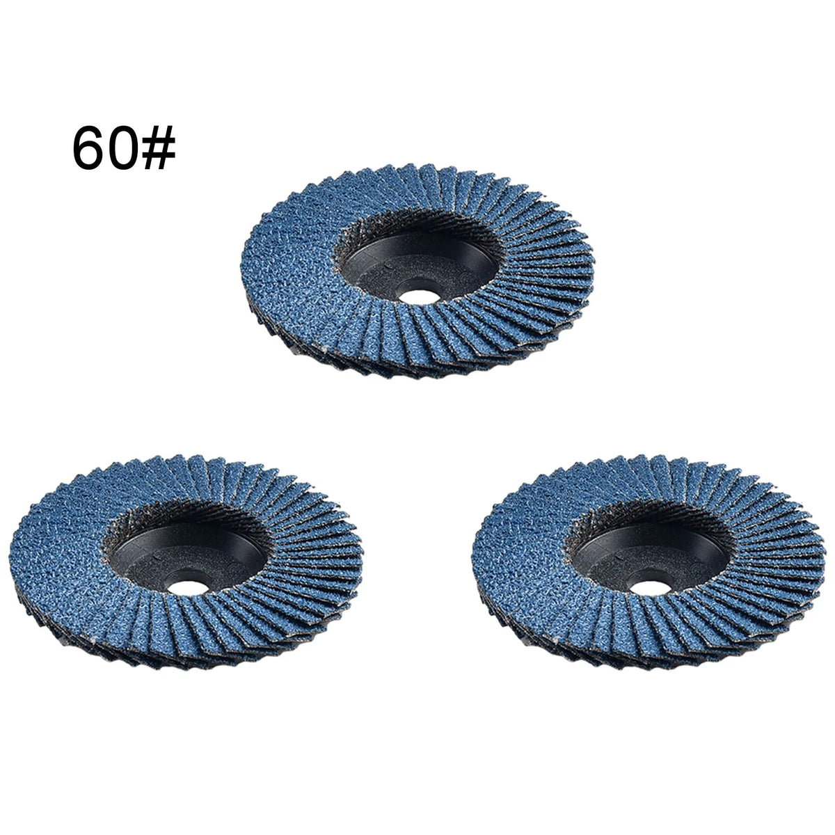 3-Pack 3" Flap Discs 75mm Grinding Wheels for Angle Grinder Abrasive Flap Discs Babs 60