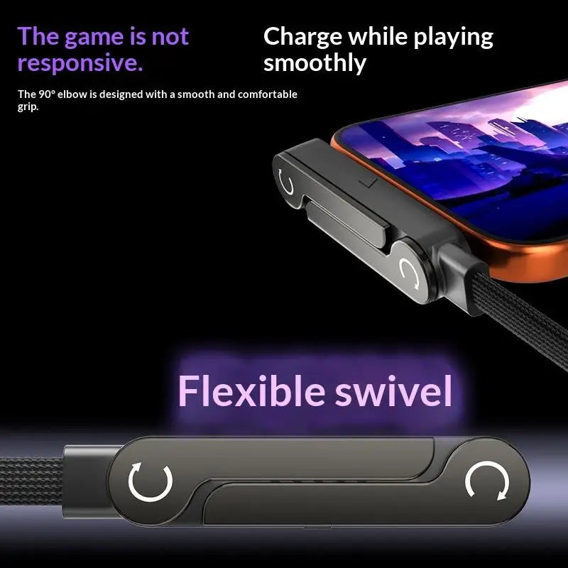 240W USB-C Fast Charging Adapter with Foldable Phone Stand USB-C Charging Adapter Babs