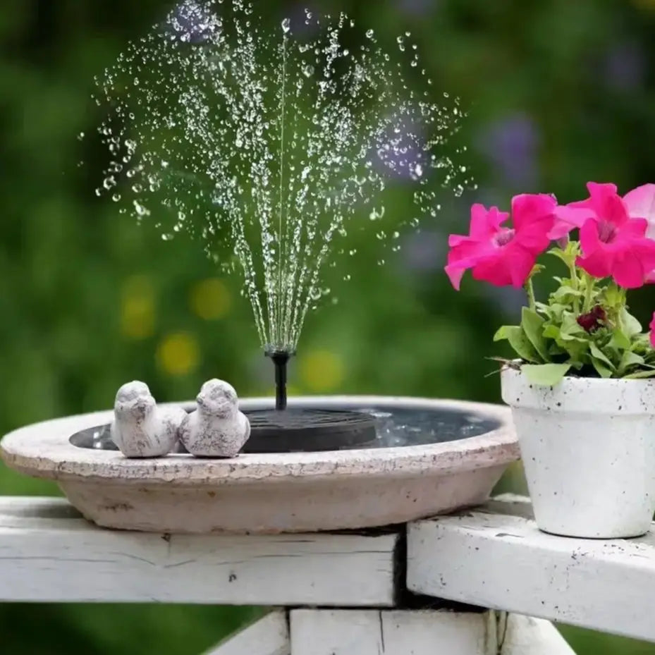 Mini Solar Floating Fountain for Bird Bath, Pond & Garden Solar Garden Fountain Babs