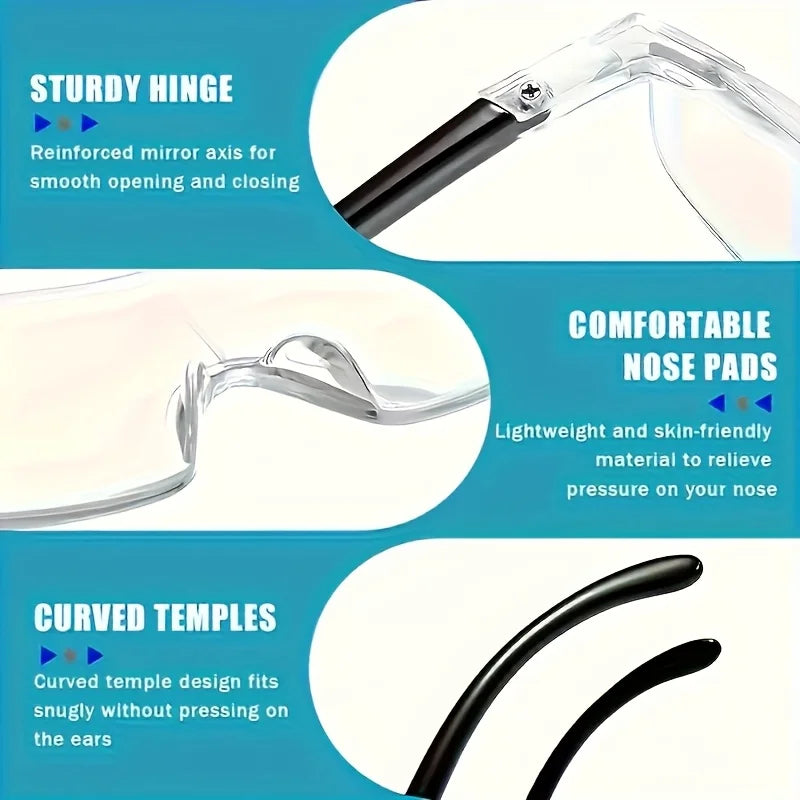 3X Hands-Free Magnifying Glasses for Reading & Craft Work Magnifying Glasses Babs