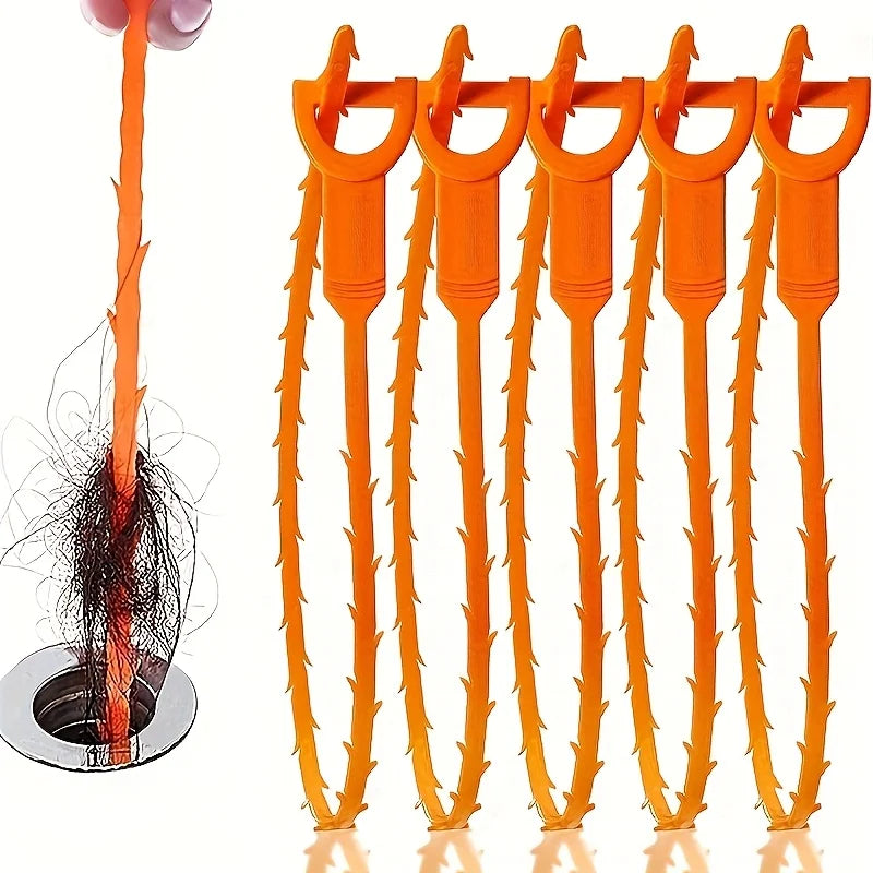 4-Pack Drain Snake Kit for Shower, Sink & Bathtub Clogs Drain Cleaning Tool Babs