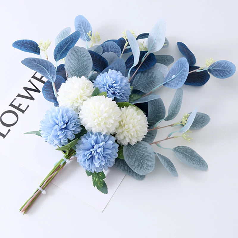 45cm Silk Artificial Chrysanthemum Bouquet for Home & Weddings Artificial Flower Bouquet Babs