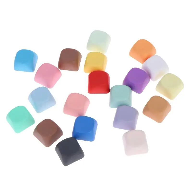 PBT MOA Profile Blank Keycaps 1U – 10/20pcs for Mechanical Keyboard Mechanical Keyboard Keycaps Babs 20pcs Radom color