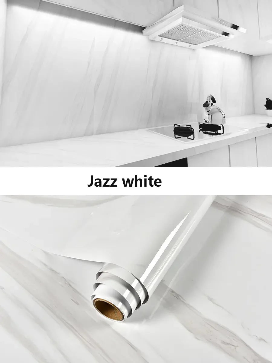 40cm Marble Self-Adhesive Waterproof PVC Wall Sticker Roll Wall Sticker Roll Babs