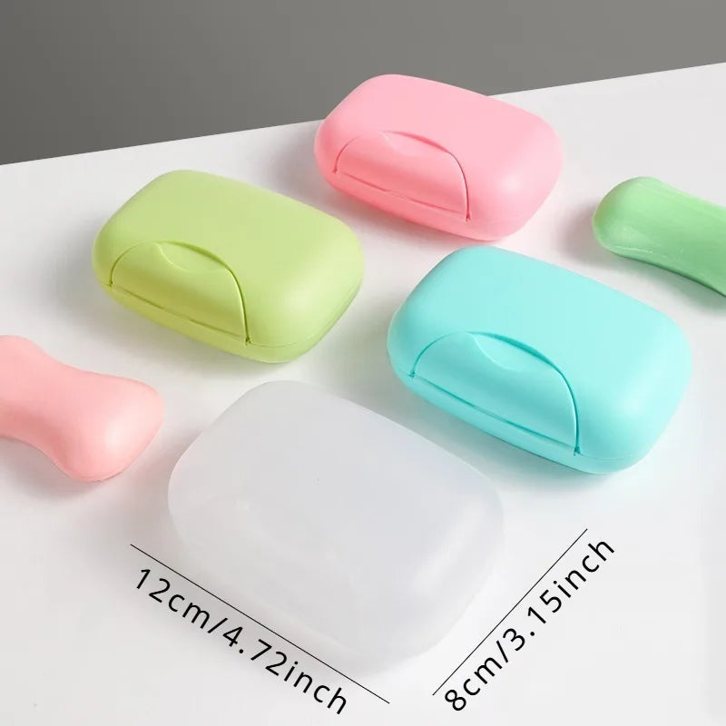 4-Pack Portable Travel Soap Box – Waterproof Locking Soap Dish Travel Soap Dish Babs