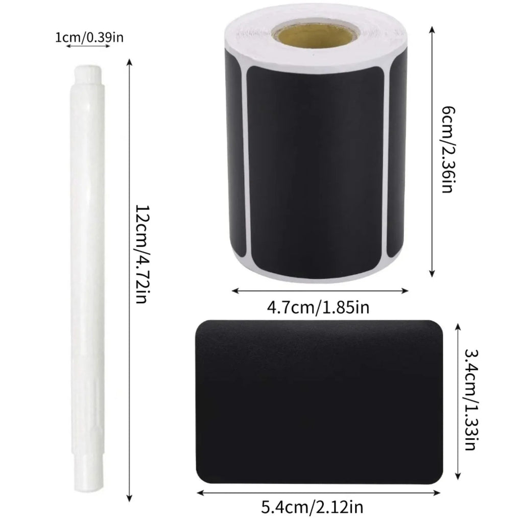 120pcs Waterproof Reusable Chalkboard Labels for Pantry & Jars Chalkboard Label Stickers Babs