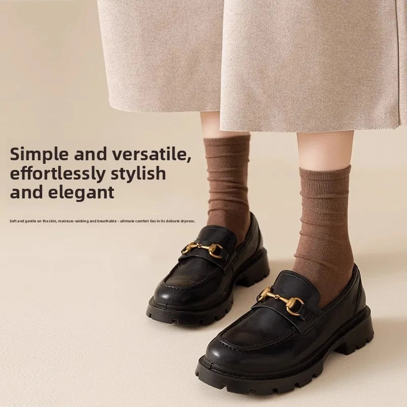 Women's Moisture-Wicking Mid-Calf Socks 5-Pack | Seamless Women's Casual Socks Babs
