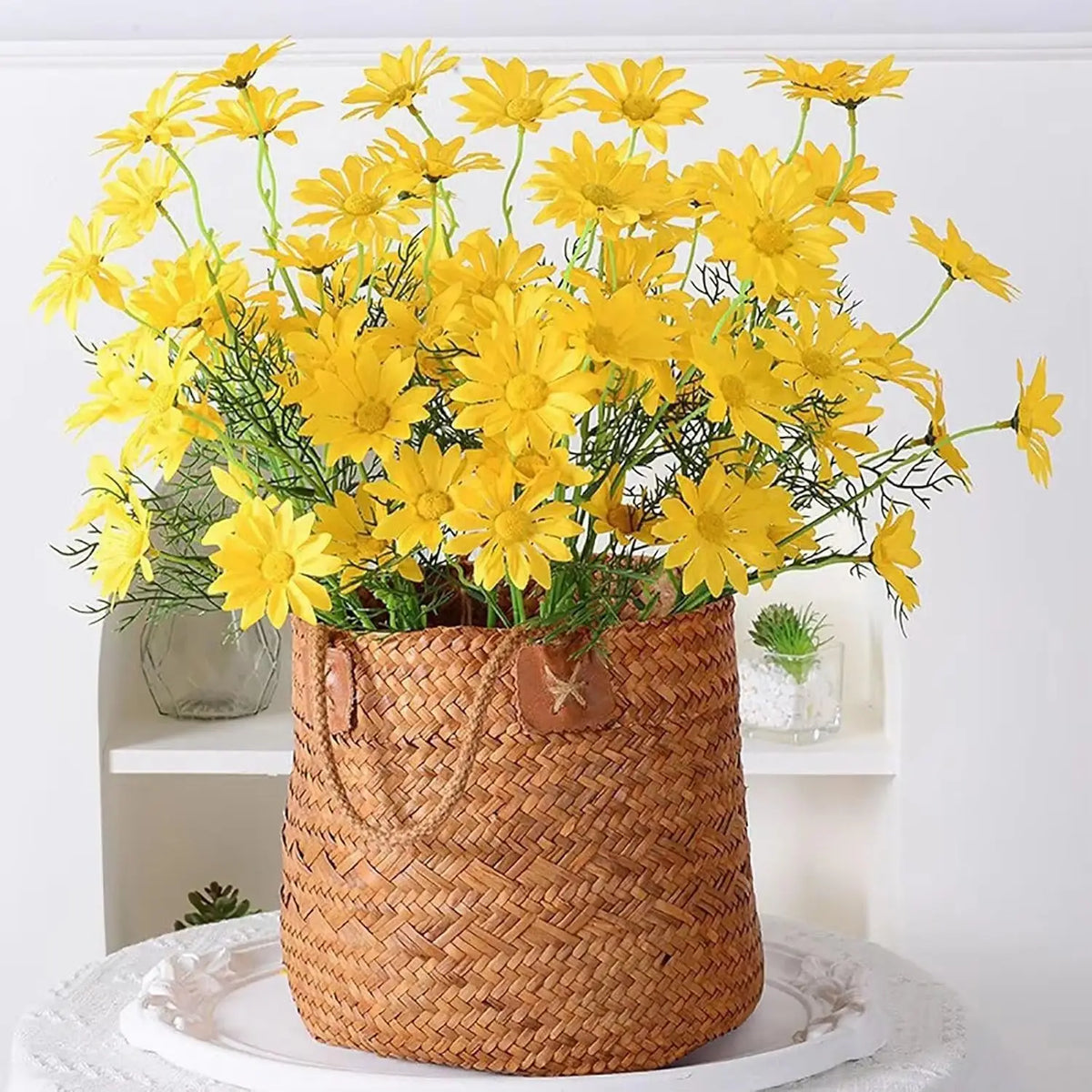 Silk Daisy Artificial Flower Bouquet – Home & Wedding Décor Artificial Flower Bouquet Babs