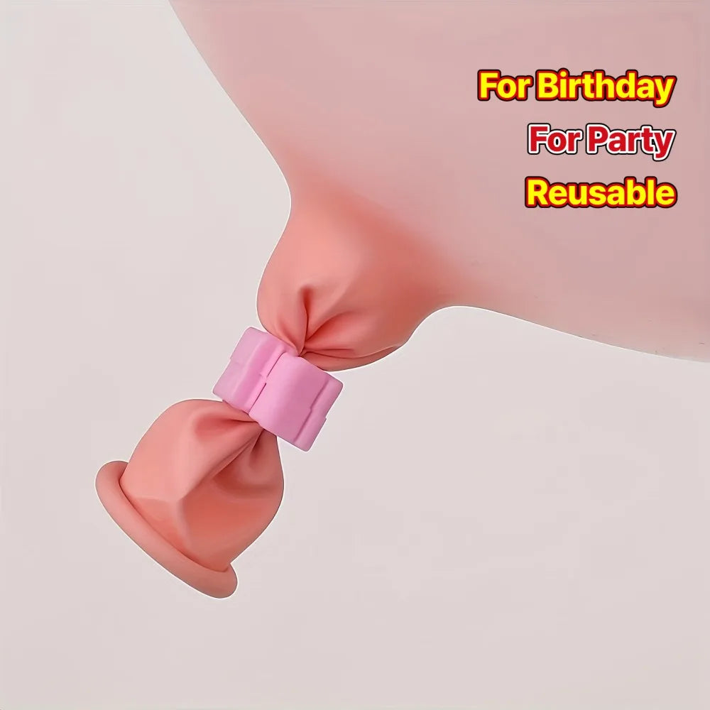 Colorful Balloon Sealing Clips – Reusable Quick Knot Tying Tool Balloon Sealing Clips Babs
