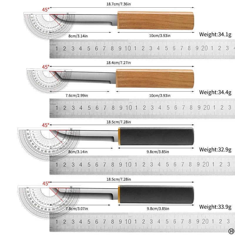 Double-Blade Dragon & Phoenix Stainless Steel Fruit Knife Paring Fruit Knife Babs