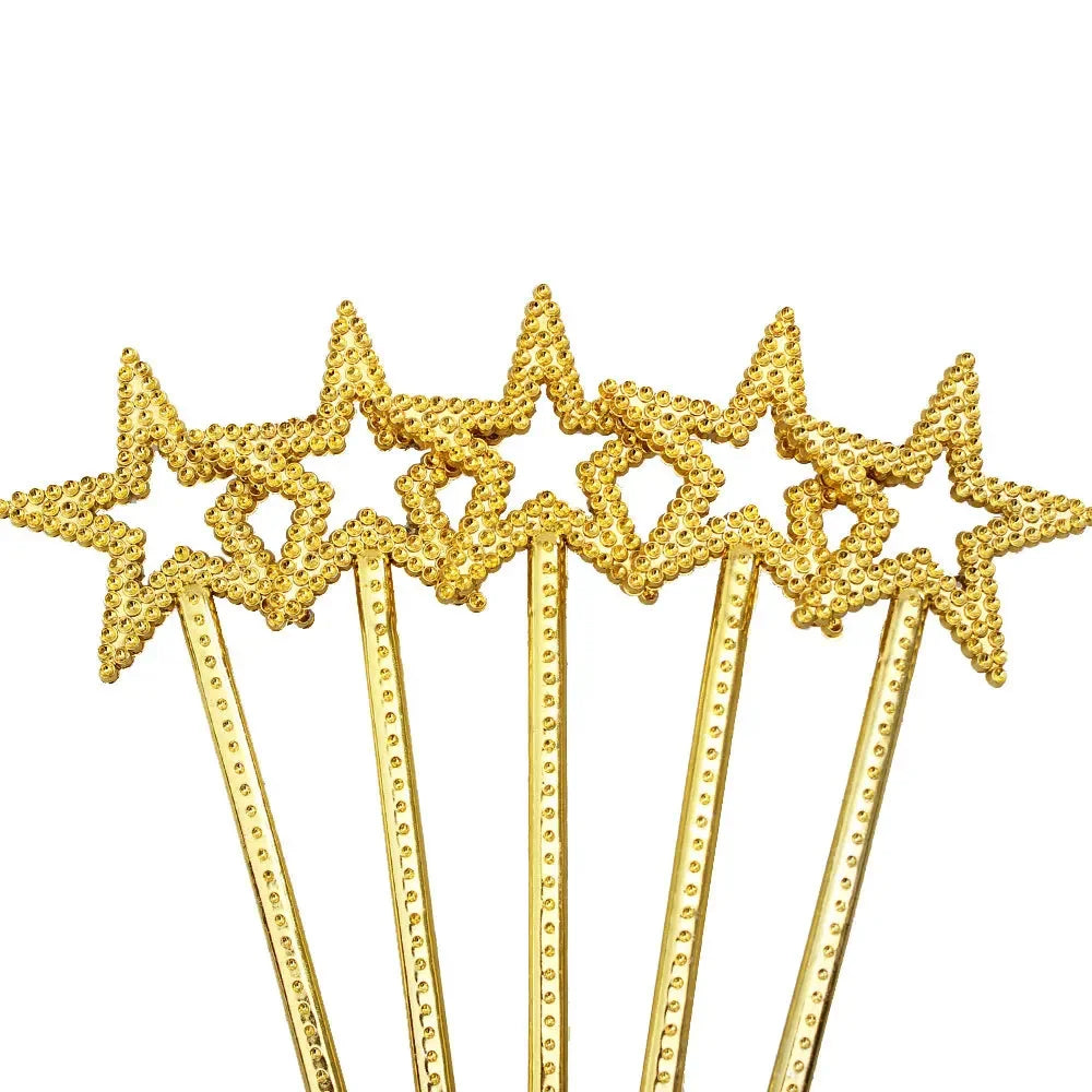 30pcs Star Fairy Magic Wands – Gold & Silver Party Favors Party Favor Wands Babs