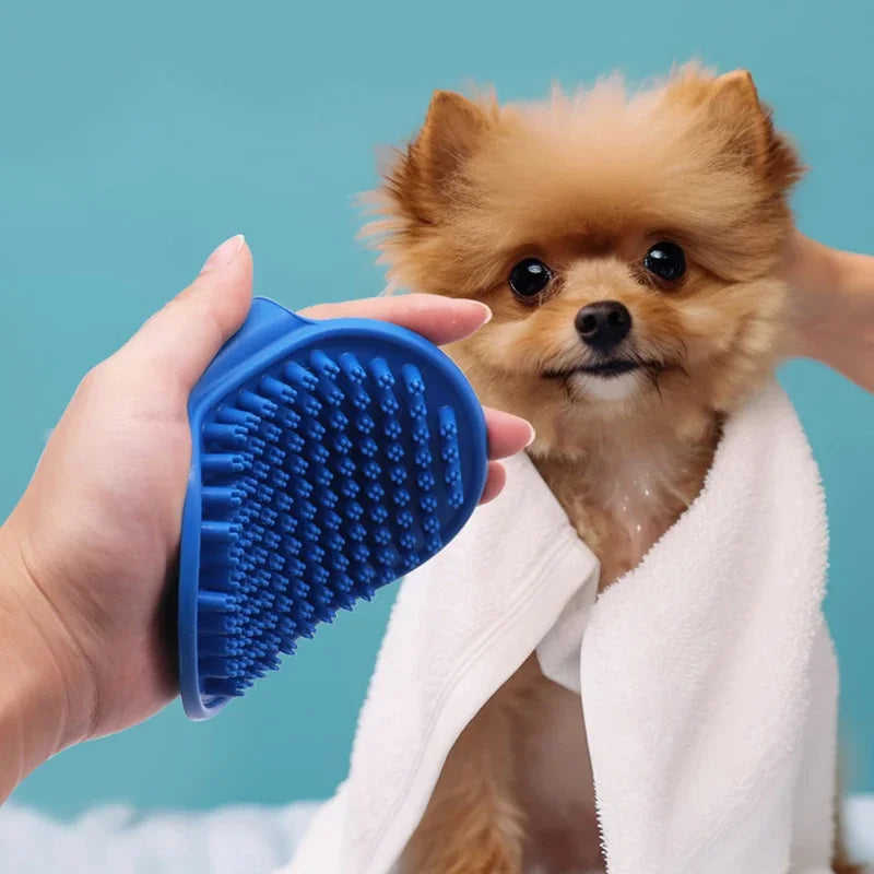 Pet Grooming Rubber Bath Brush – Shedding Comb for Dogs & Cats Pet Grooming Brush Babs