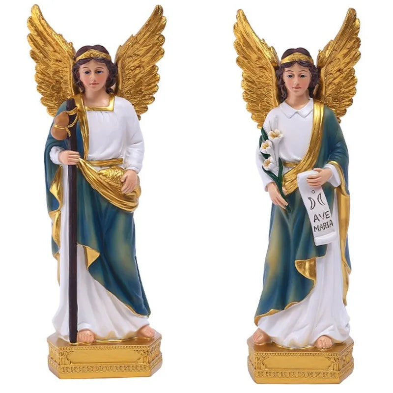 Saint Raphael Angel Resin Statue – Classic Figurine Gift Resin Angel Figurine Babs