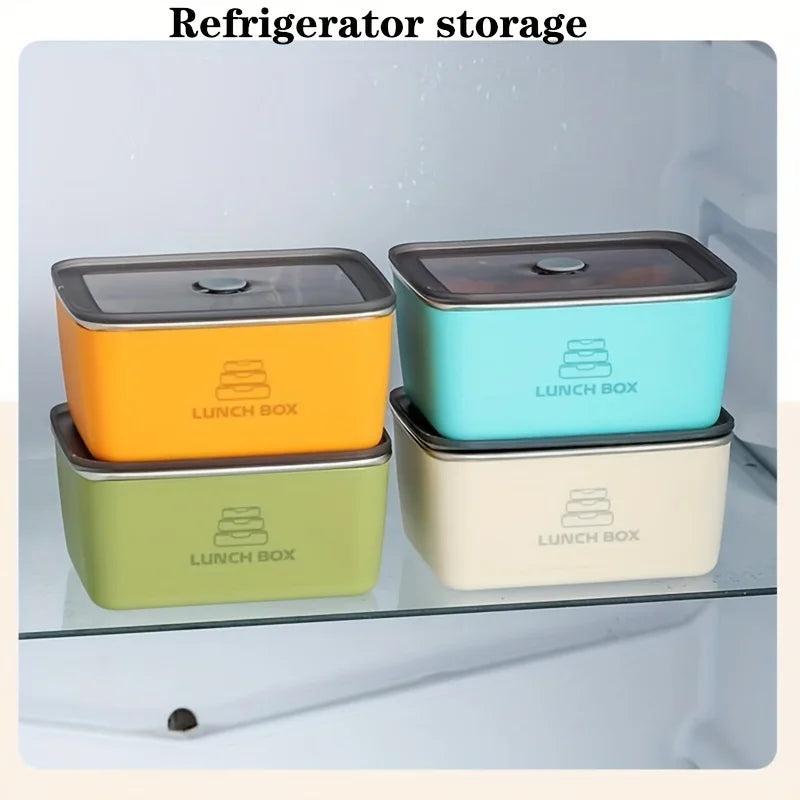 Stainless Steel Bento Box – Portable Anti-Overflow Lunch Container Stainless Steel Lunch Box Babs