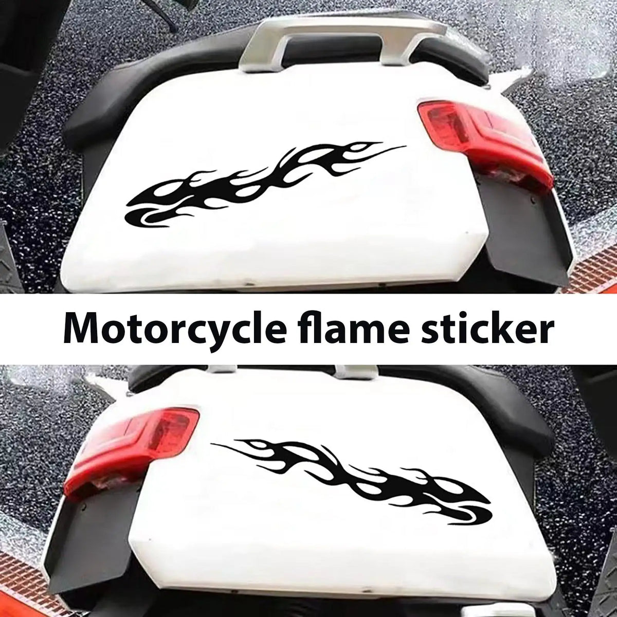 Flame Reflective Waterproof Stickers for Motorcycle & Car Motorcycle Car Decal Babs