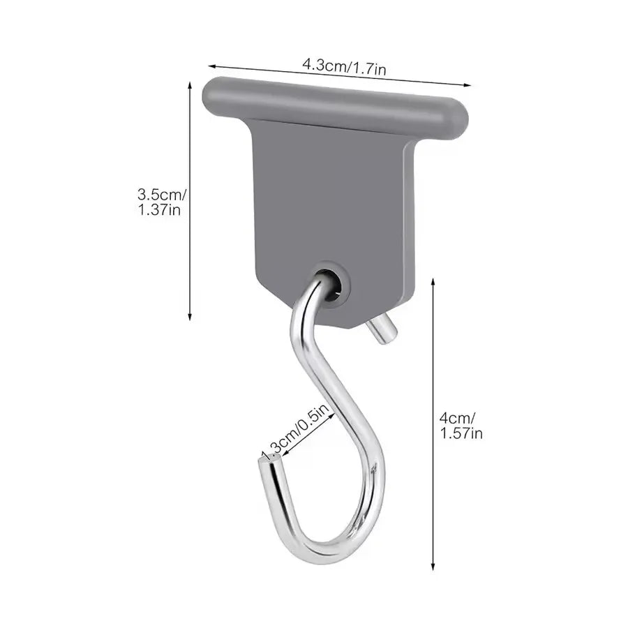 8-Piece RV Awning S-Hooks – Camping Party Light Hangers Awning Hook Set Babs