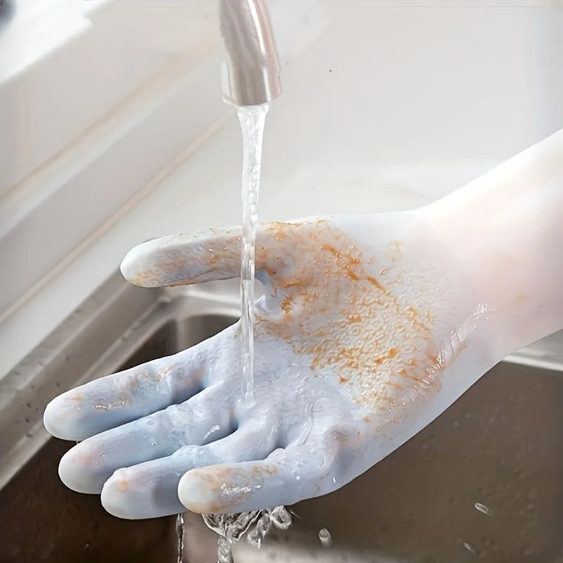Premium Waterproof PVC Cleaning Gloves – Kitchen & Laundry Household Cleaning Gloves Babs