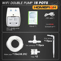 WiFi Smart Drip Irrigation System – Dual Pump, App Control, 20 Pots Drip Irrigation Kit Babs 20 Pots