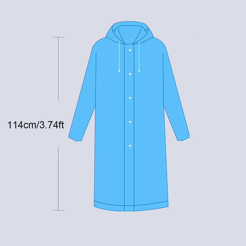 Unisex EVA Waterproof Poncho Raincoat – Lightweight Hiking Gear Waterproof Poncho Raincoat Babs