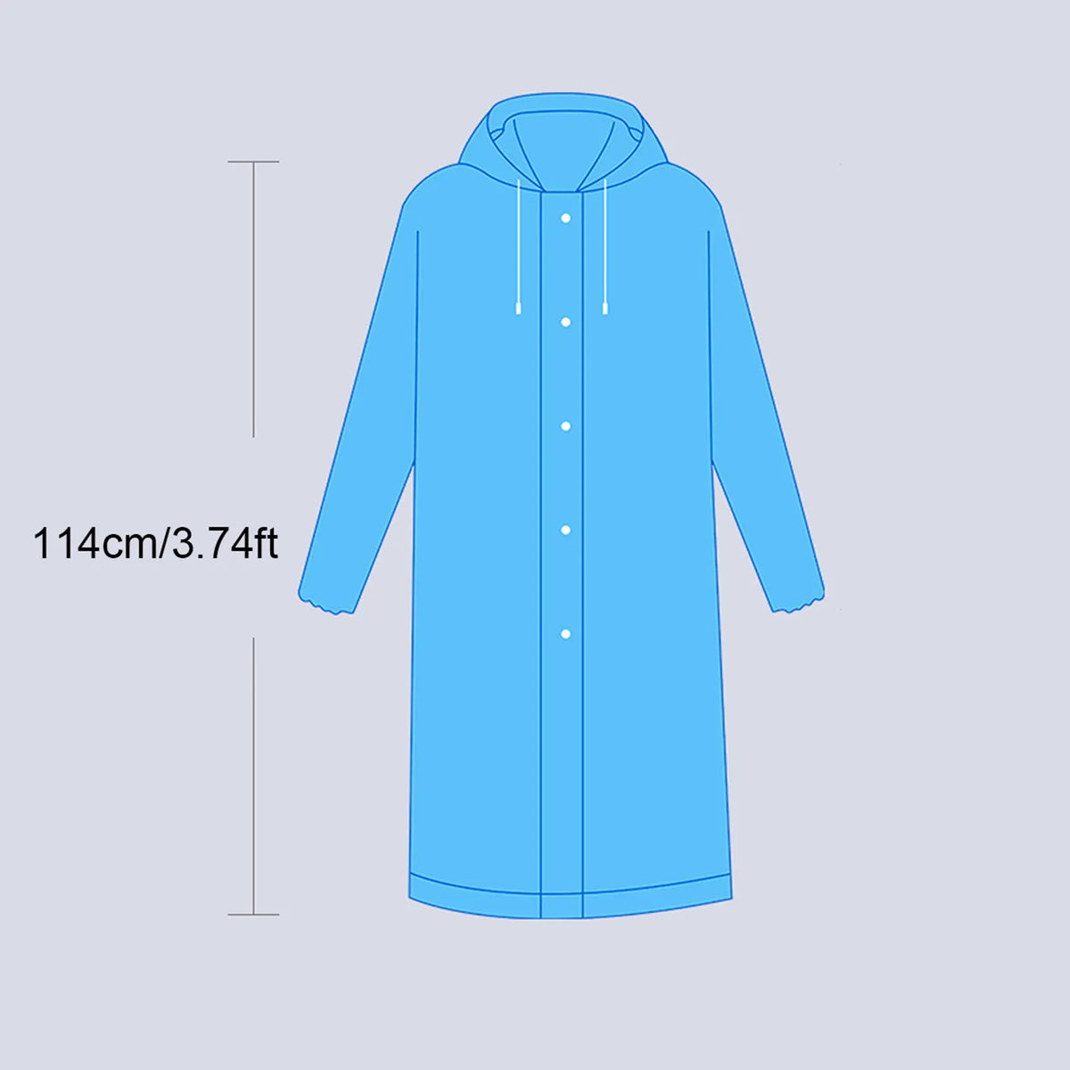Unisex EVA Waterproof Poncho Raincoat – Lightweight Hiking Gear Waterproof Poncho Raincoat Babs