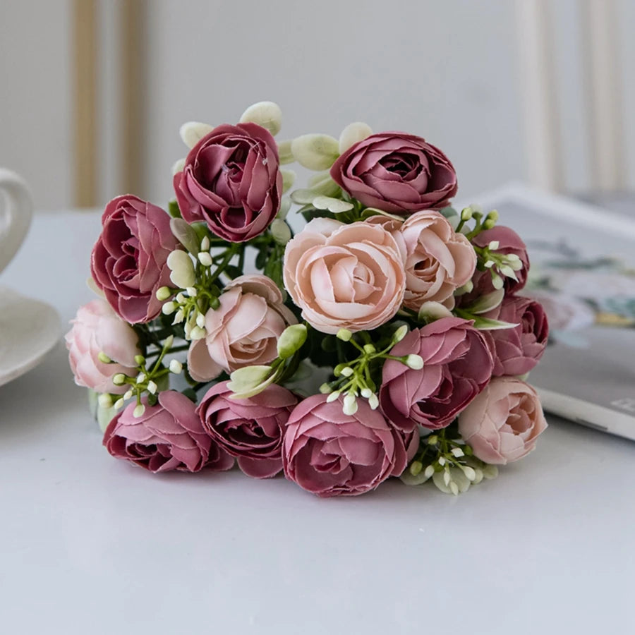 Silk Rose Artificial Flowers for Wedding, Home & Party Décor Artificial Silk Flowers Babs shahong 1 PC