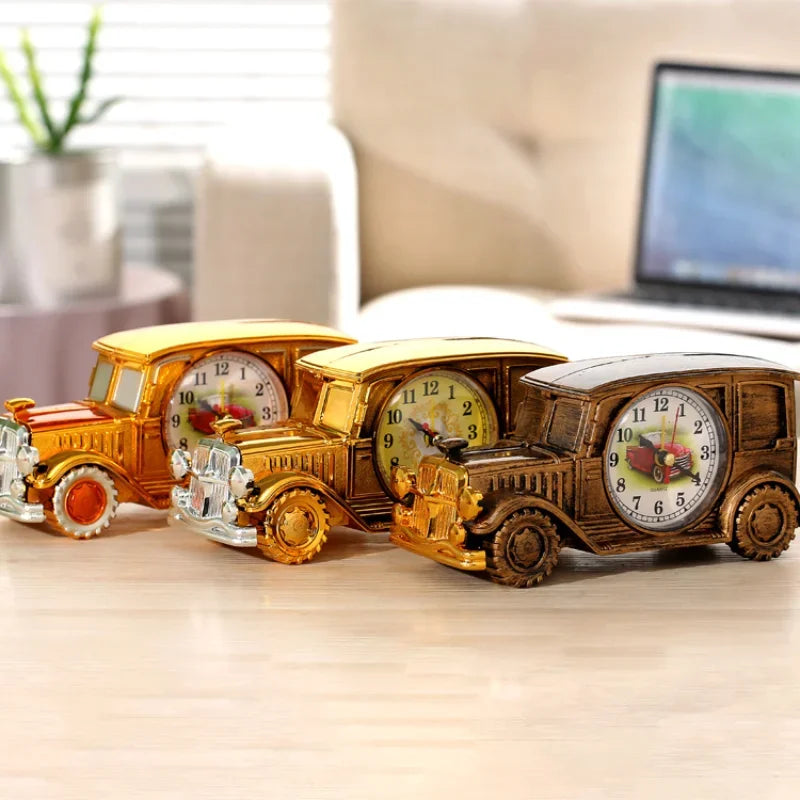 Retro Car Alarm Clock Antique Engine Desk Decor – Gift Idea Decorative Alarm Clock Babs