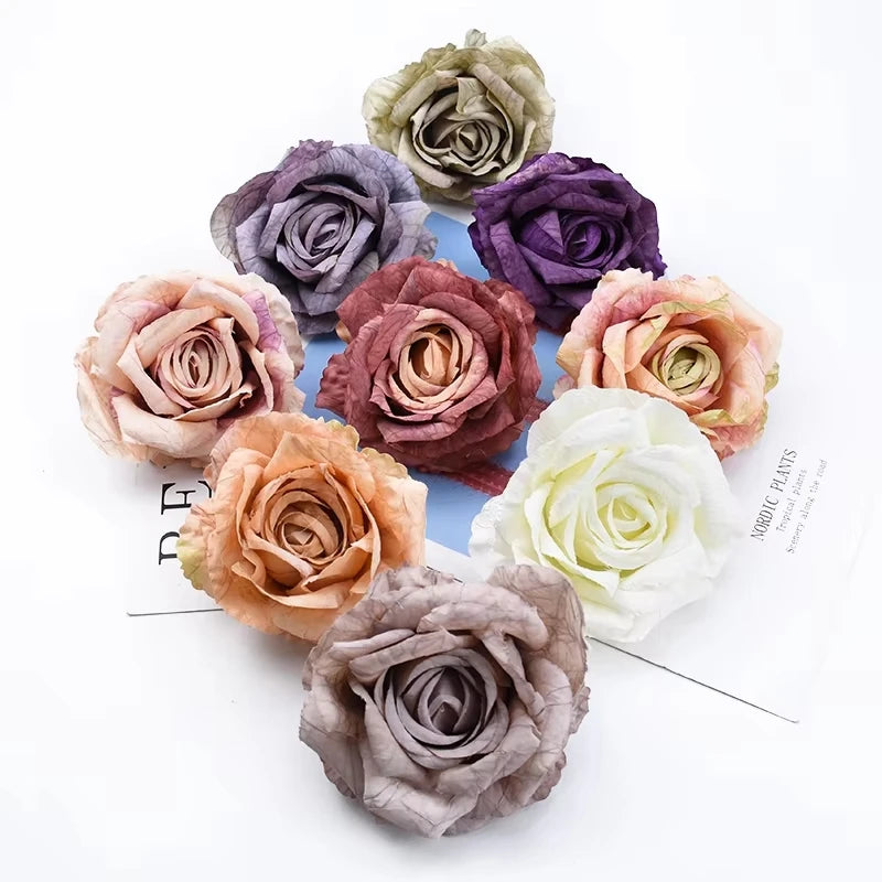 Artificial Silk Rose Flower Heads – Wedding & DIY Decor Artificial Silk Flowers Babs