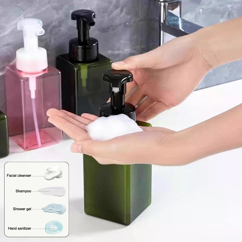 Foam Pump Soap Dispenser Bottle 250/450ml – Refillable Foam Pump Dispenser Babs
