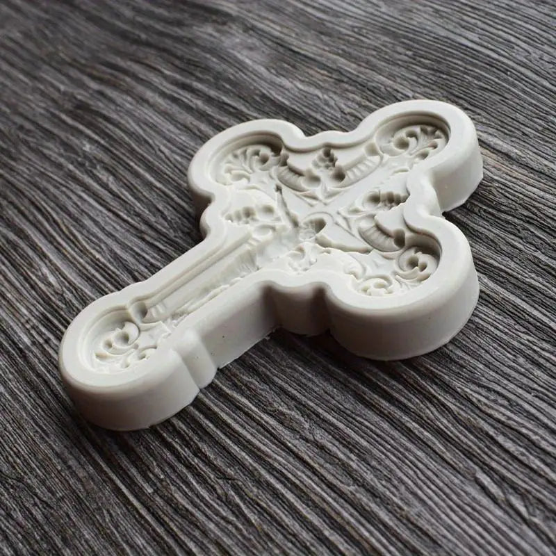 Cross Pendant Silicone Resin Mold – DIY Jewelry Keychain Cast Silicone Resin Mold Babs