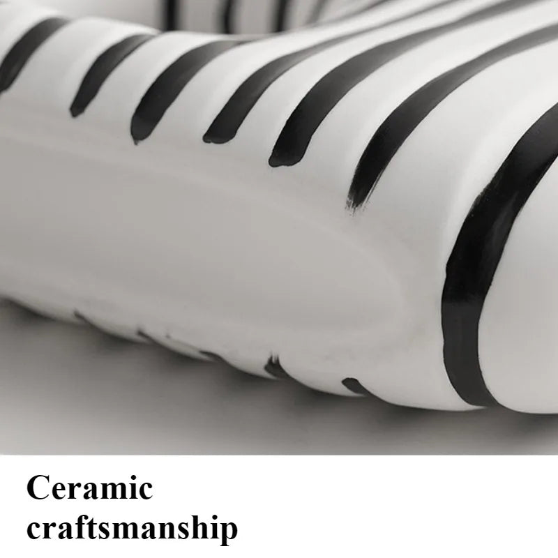Modern Black & White Ceramic Vase Set – Home Décor Decorative Ceramic Vase Babs
