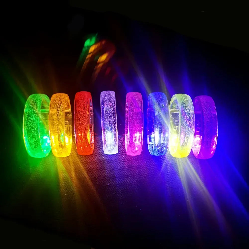 20pc Glow LED Bracelets – Party Favors for Kids & Adults LED Party Bracelets Babs mix colors