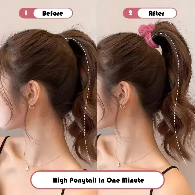2/4pcs Stretch Rubber Hair Ties – Elastic Scrunchies for Women Elastic Hair Ties Babs