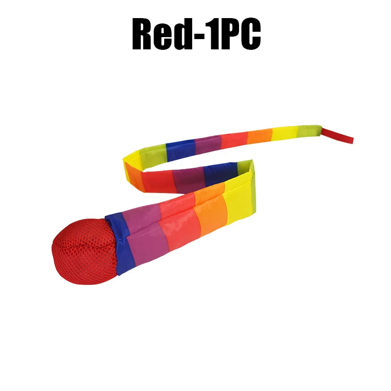 Rainbow Ribbon Throwing Ball – Fun Outdoor Toy for Kids Kids Throwing Ball Babs Olive 5PCS