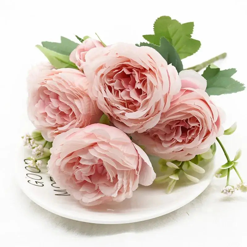Artificial Silk Peony Flowers – Wedding & Home Decor Bouquet Artificial Silk Flowers Babs color2 4 pcs