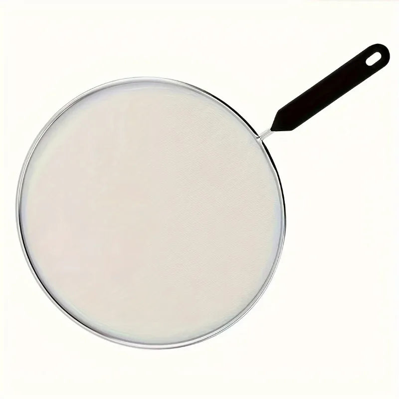 Grease Splatter Screen with Handle – Fine Mesh Frying Pan Guard Splatter Screen Babs