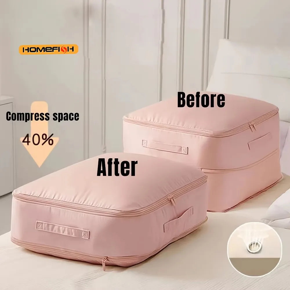 Heavy-Duty Self-Compressing Storage Bag – Clothes & Quilts Compressing Storage Bag Babs